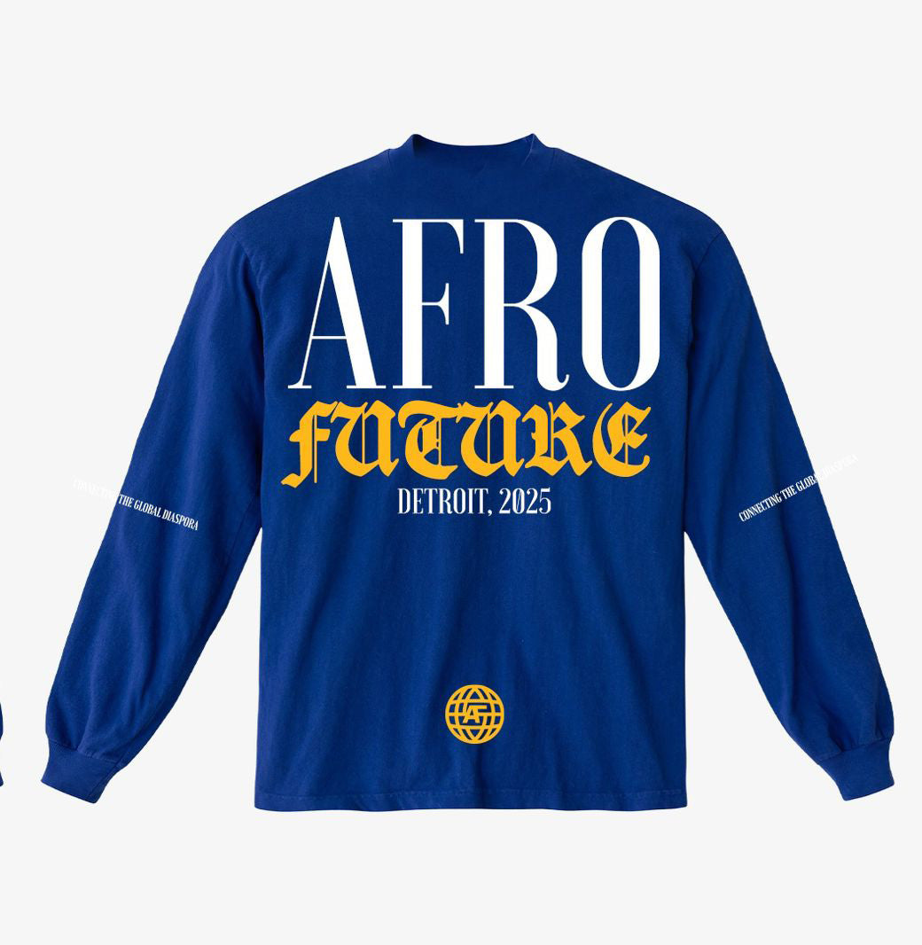 AfroFuture Blue Detroit Long Sleeve