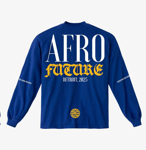 AfroFuture Blue Detroit Long Sleeve