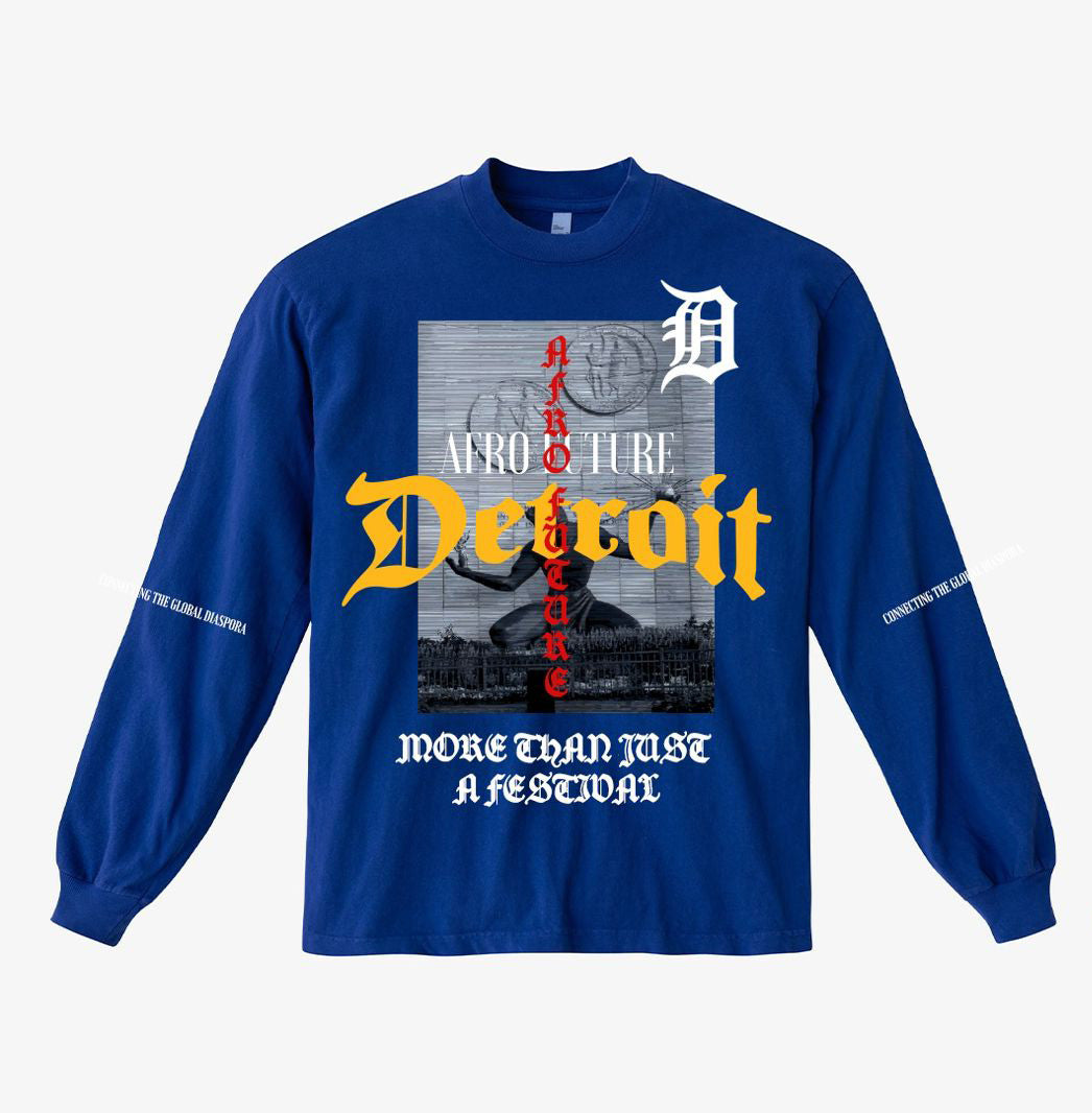 AfroFuture Blue Detroit Long Sleeve